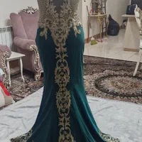 لباس مجلسی مدل ماهی سایز ۴۲-۴۴ سبز درباری|لباس|شیراز, ریشمک|دیوار