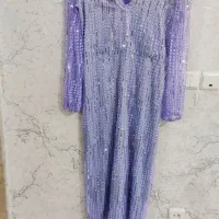 پیراهن مجلسی پارچه کار شده