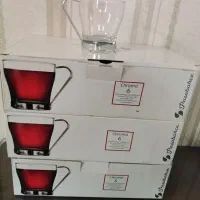 سه دست لیوان چای خوری پایه استیل