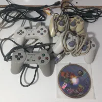 کنسول بازی پلی استیشن ۱ اصلی همراه ۴دسته|کنسول، بازی ویدئویی و آنلاین|شهرضا, |دیوار