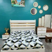 تخت دو نفره مدل حصیری چوبکده اهورا|تخت و سرویس خواب|الوند, |دیوار