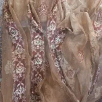 پرده ترک، حریر طرح دار|پرده، رانر، رومیزی|تهران, شیخ هادی|دیوار