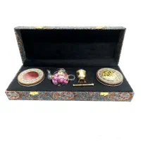 پک زعفران هدیه مدل ترمه گلزار