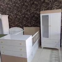 کمد بچه تخت دو منظوره ساده ( کد 17)|تخت و سرویس خواب|مشکین‌دشت, |دیوار