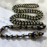 تسبیح چشم بلبلی ۶ چشم تمام برنجی سفارشی