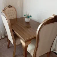 یکدست مبل کلاسیک بهمراه ناهار خوری|مبلمان خانگی و میز عسلی|ابهر, |دیوار
