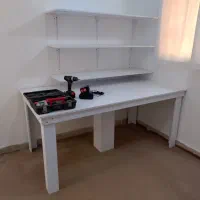 میز تمام mdf برفی
