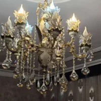 ست کامل لوستر برنزی برای پذیرایی و آشپزخانه|لوستر و چراغ آویز|کرج, ساسانی (قلمستان)|دیوار