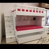 تخت خواب سه نفره با طراحی منحصر به فرد|تخت و سرویس خواب|خمینی‌شهر, |دیوار