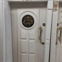 درب ضد سرقت کلبه ای در زد شیشه گرد ضدسرقت