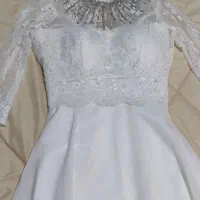 لباس عروس و تور و ژپون سه فنره