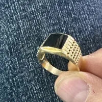 انگشتر طلا مردانه ۹ گرم با فاکتور خرید