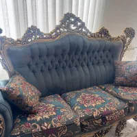 مبلمان ۹ نفره سلطنتی به همراه ناهارخوری ۸ نفره|مبلمان خانگی و میز عسلی|آبیک, |دیوار