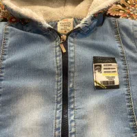 کاپشن پسرانه وسویشرت جلو بسته جیب دار مناسب ۶تا۸ س