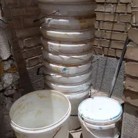 سطل درب دار پلاستیکی