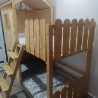 تخت دو طبقه چوب روسی سفارشی