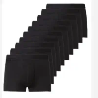 شورت مردانه لیورجی رنگ مشکی باکسر نیم پا