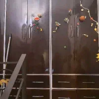 کمد دیواری فلزی همراه با کشو