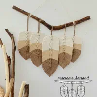 دیوار کوب مکرومه