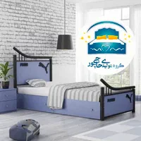 تخت خواب یک نفره حاجی پور(تختخواب۱یکنفره)تشک هیراد