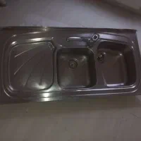 سینک دو قلو به همراه شیر آب