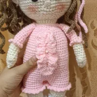 عروسک بافتنی دختر