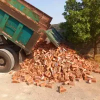 آجر سفال بادمجونی و قرمز رنگ/اجر۷سانت/|مصالح و تجهیزات ساختمان|ریگان, |دیوار