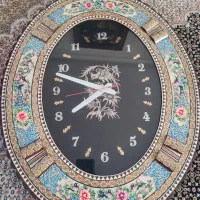 ساعت دیواری خاتم کاری و قلم کاری  اصفهان