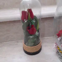 بکس  شیشه ای گل مصنوعی نو نو سالم|گل مصنوعی|قم, شهدا|دیوار