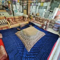 لحاف کرسی مینایی دستدوز با بهترین کیفیت ممکن فول