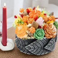 باکس گلهای شمعی ماندگـار .روزمادر،یلدایی