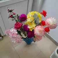 ۶ شاخه گل خارجی قابل شستشو فروشی