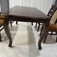 میز شش نفره نهارخوری غذاخوری با چهارتا صندلی|میز و صندلی غذاخوری|کرمان, |دیوار