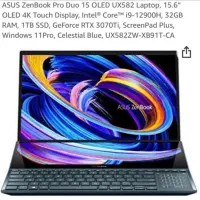 لپ تاب ASUS مدل زن بوک