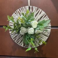 حلقه پشت در|گل مصنوعی|سنندج, |دیوار