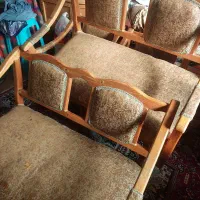 مبل چوبی ۶نفره باسه عددپشتی قدیمی