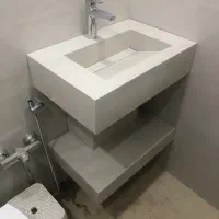 روشویی با شلف و مخفی ساز