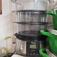 بخار پز سه طبقه