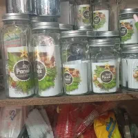 جا ادویه ی شیشه ای زیبا وشیک