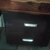 تخت یک نفره کمد وپاتختی