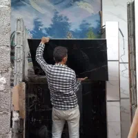 بنایی کاشی وسرامیک کاری خورده کاری نصب درب وپنجره|خدمات پیشه و مهارت|اسلامشهر, شهرک مهدیه|دیوار