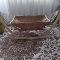 گهواره ننو چوبی مناسب سیسمونی و هدیه دادن کاملا نو