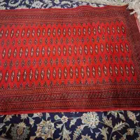 یک عدد فرش ترکمنی۱در۱ونیم ودوعدد پشتی ترکمنی اصل