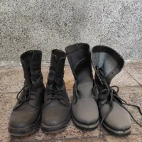 دو جفت پوتین سربازی نظامی طبی و معمولی کاملا نو.