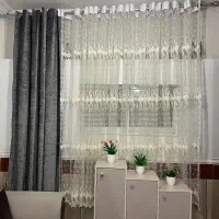 پرده حریر در حد نو