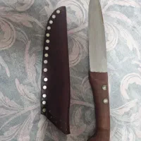 چاقوی نیم دسته طرح ممد قمی دسته عناب
