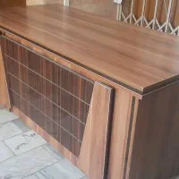 میز اداری مدیریتی بهمراه ۲ عدد صندلی نیلپر