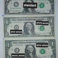 اسکناس ارور مهر سبز کلکسیونی