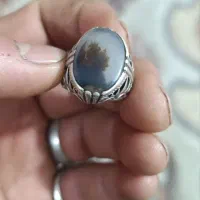 انگشتر شجر زنده  رکاب دست ساز جنس نقره فدیوم