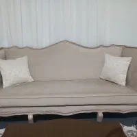 مبل استیل فرانسوی در حد نو کم استفاده|مبلمان خانگی و میز عسلی|تهران, سجاد|دیوار